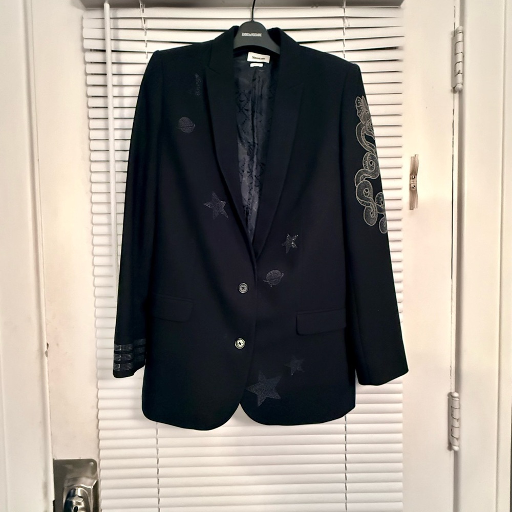 Zadig & Voltaire Elegant Black Jacket